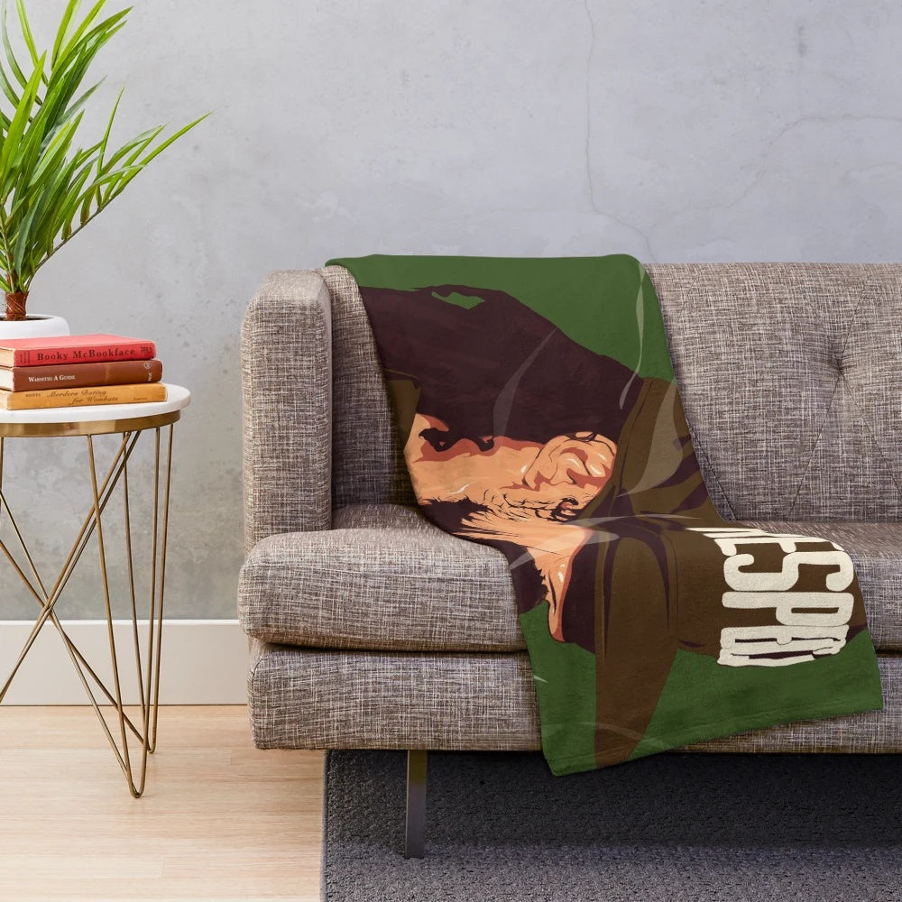 Damian Marley Plush Blanket with Reggae Inspired Design