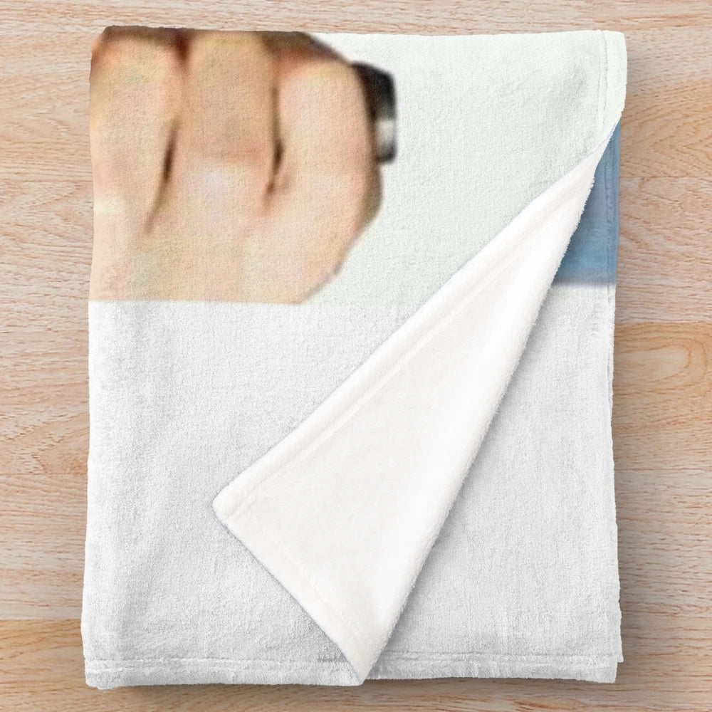 Rei Ayanami inspired plush blanket featuring the iconic Evangelion character