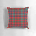 A decorative tartan pillow featuring the official Reid of Stralloch clan tartan design.