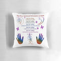 Reiki pillow with symbols for meditation, healing, and balancing chakras