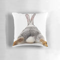 Soft and fluffy rabbit-shaped pillow for relaxation and home decor