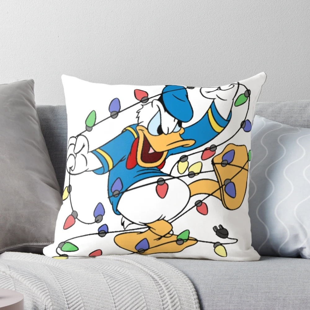 Donald Duck Christmas stress relief pillow with Mickey and Minnie Mouse