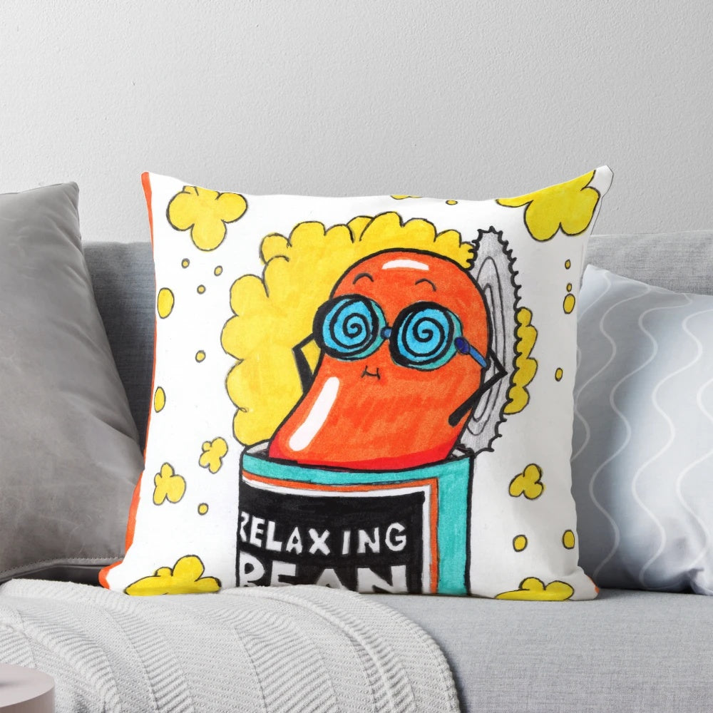 Relaxing bean bag pillow for comfortable and rejuvenating sleep