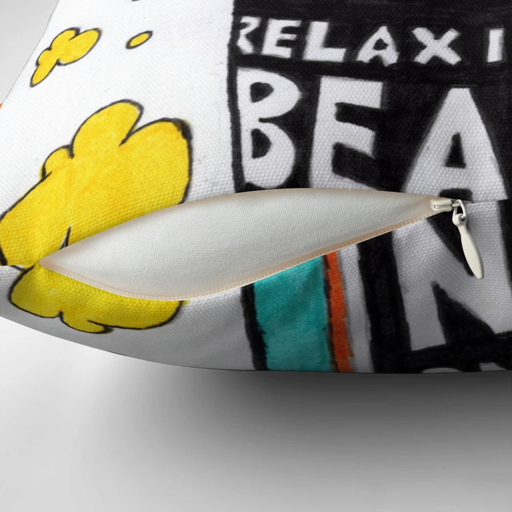 Relaxing bean bag pillow for comfortable and rejuvenating sleep