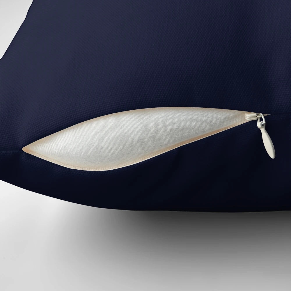 A soft, plush pillow featuring a serene space-themed design, perfect for a peaceful, happy environment.