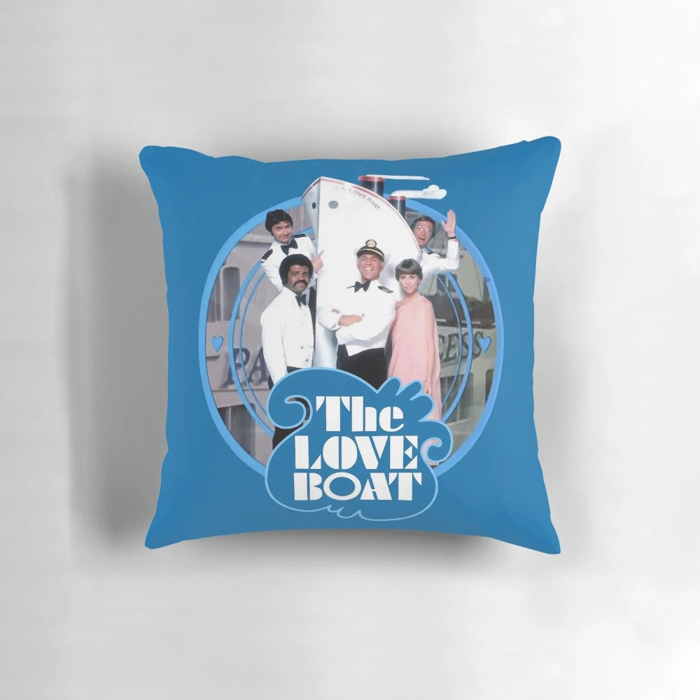The Love Boat Pacific Princess 70s retro cast tribute Pillow