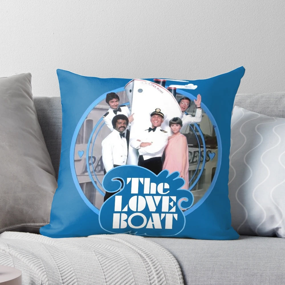 The Love Boat Pacific Princess 70s retro cast tribute Pillow