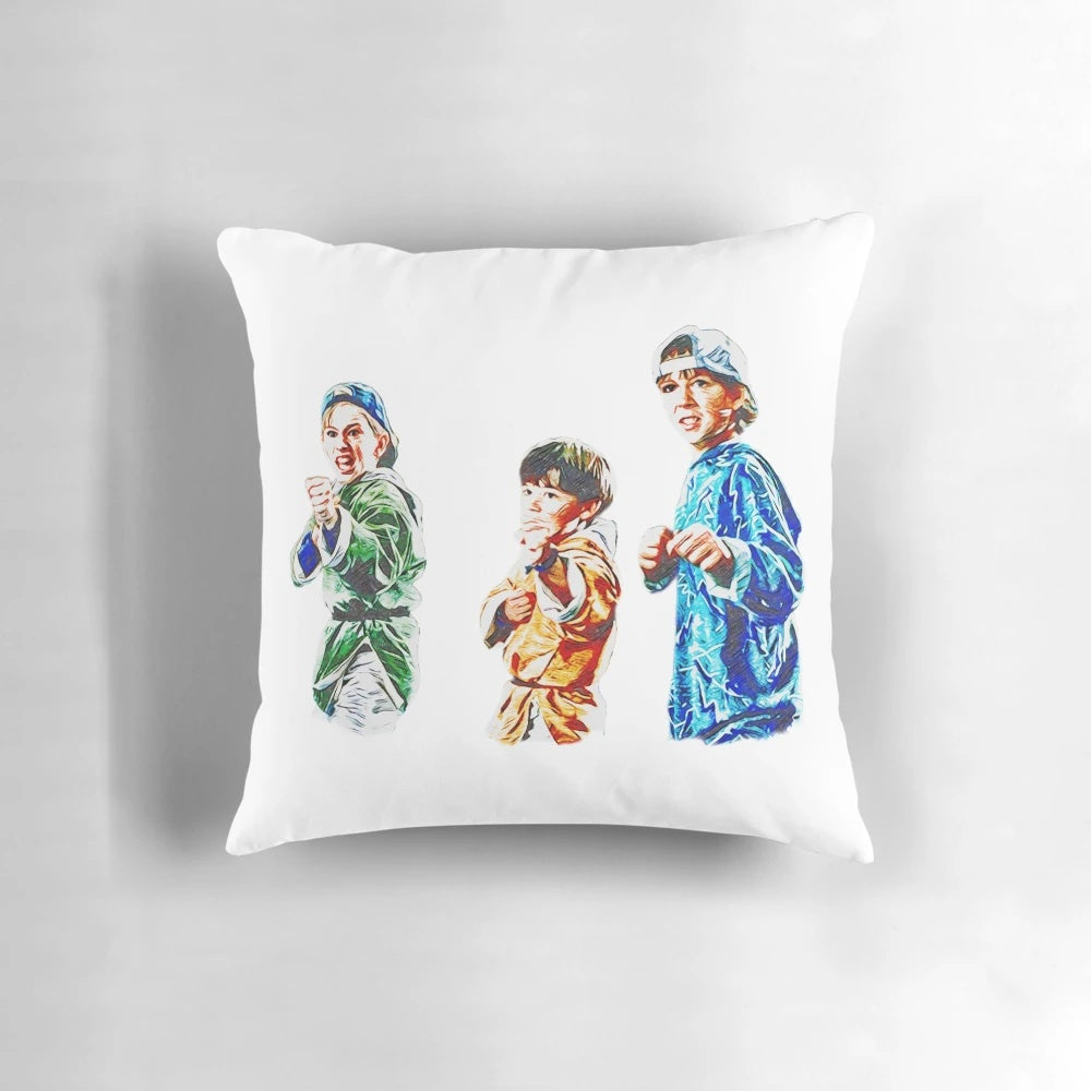 3 Ninjas Pillow, featuring the iconic 90s movie characters