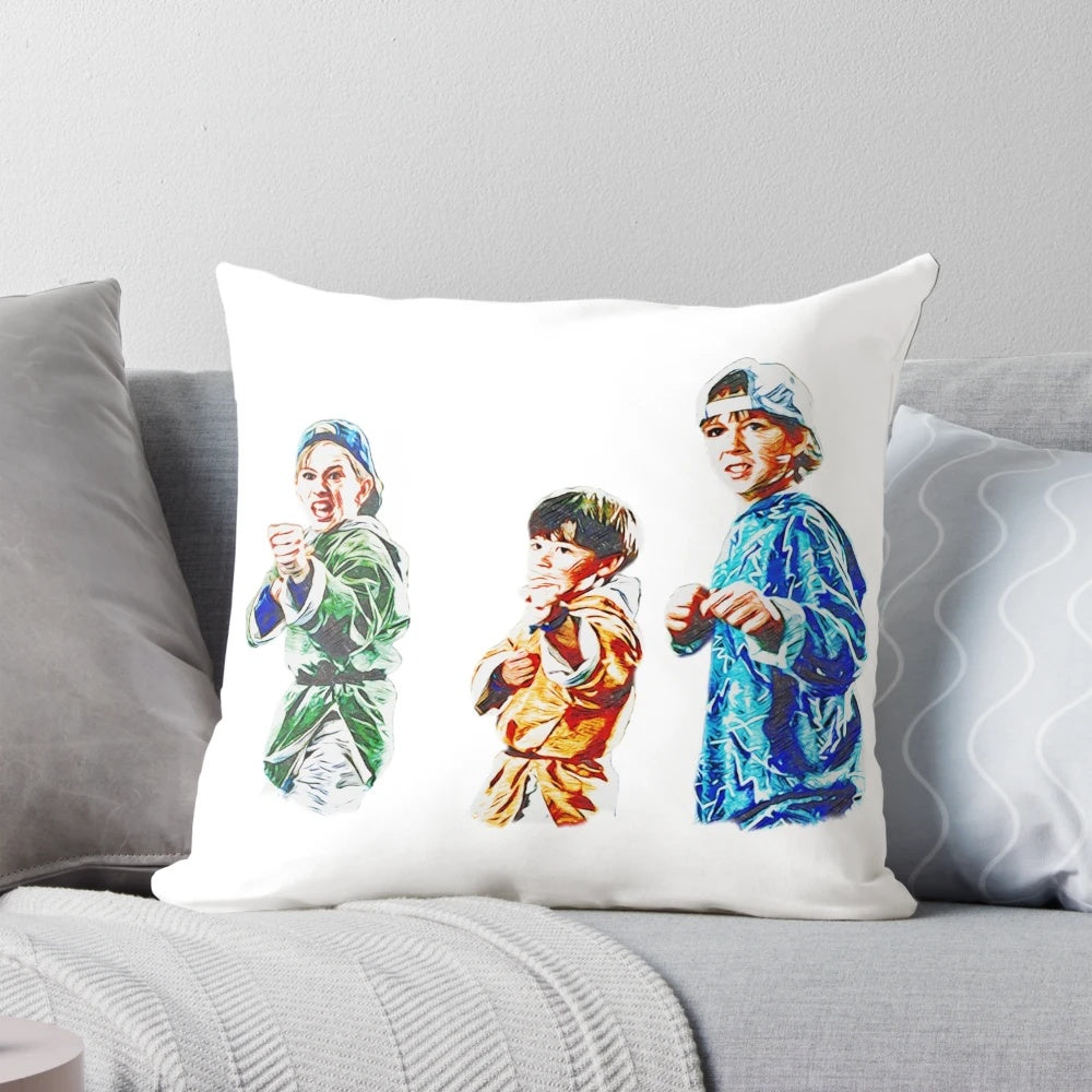 3 Ninjas Pillow, featuring the iconic 90s movie characters