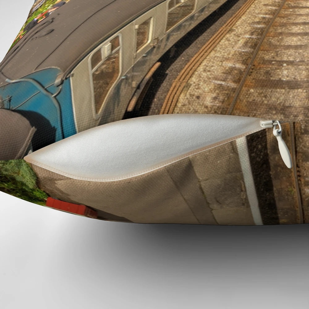Goathland Station Pillow, featuring the historic preserved railway in North Yorkshire Moors