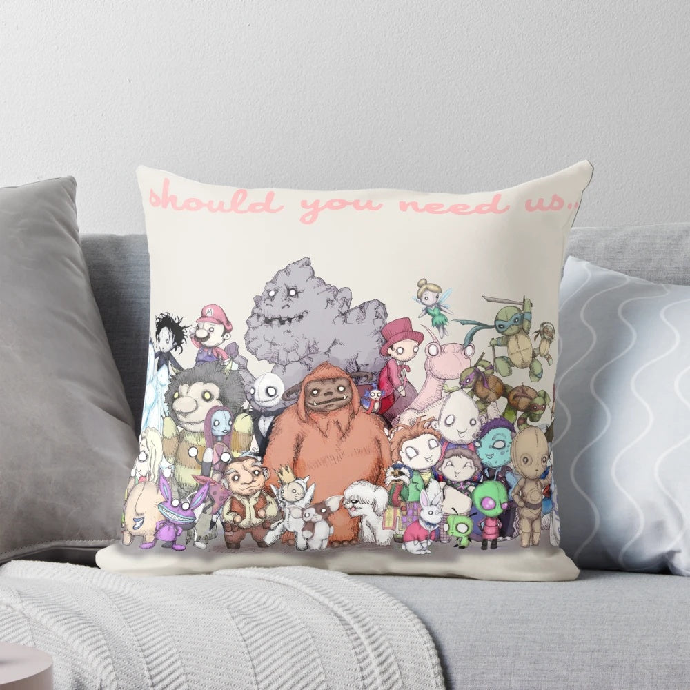 Super Extended Pillow featuring classic TV show characters and imagery from the 80s and 90s
