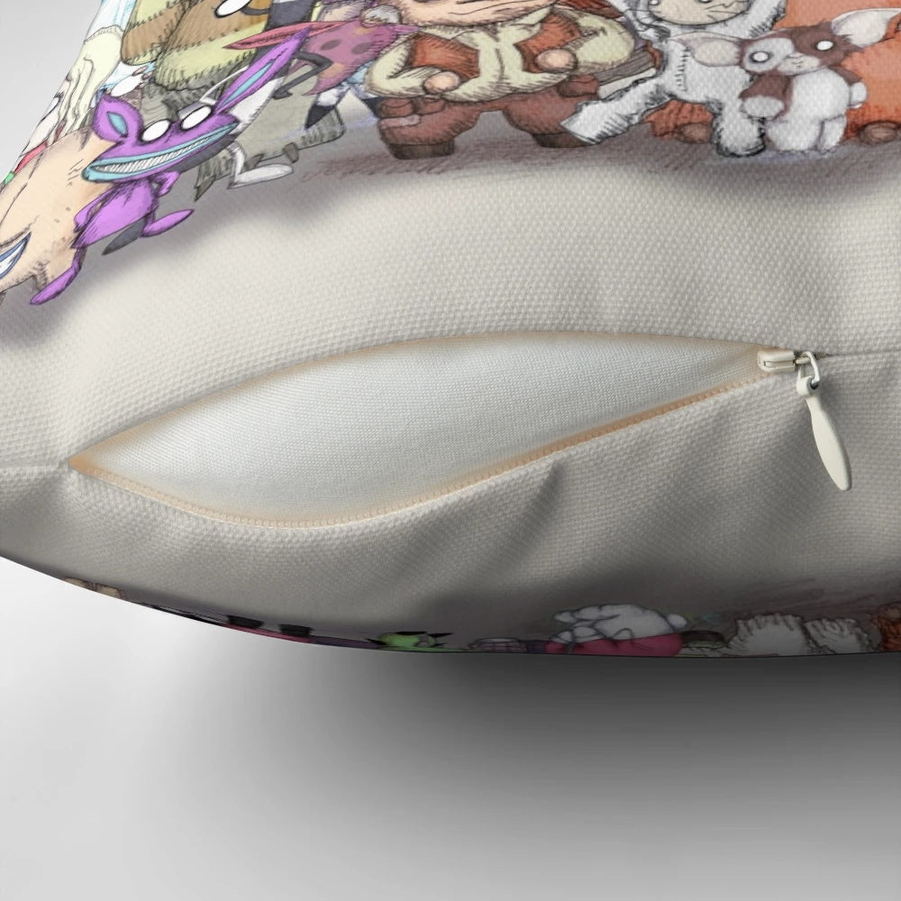 Super Extended Pillow featuring classic TV show characters and imagery from the 80s and 90s