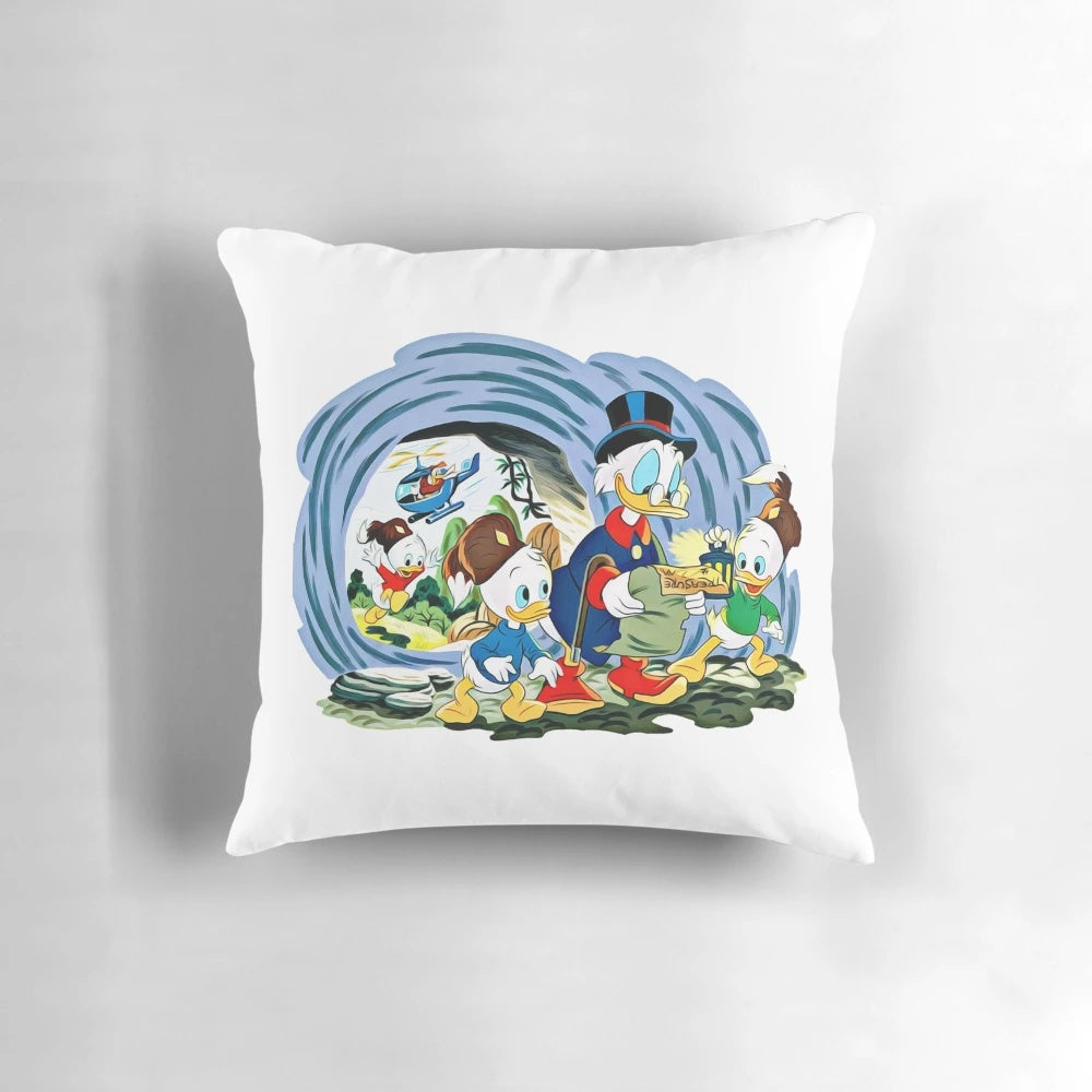 Soft, comfortable pillow featuring Ducktales, the classic Disney animated series
