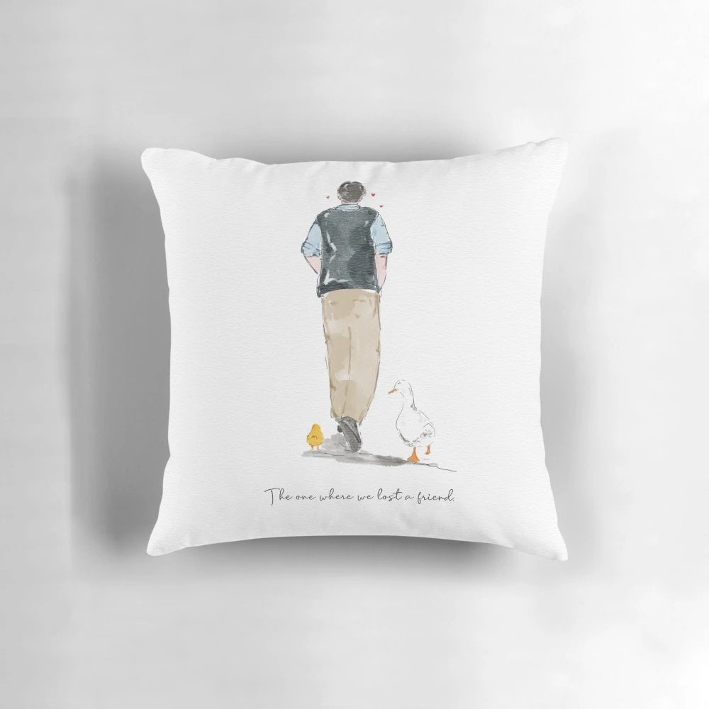 Matthew Perry Friends Pillow Honoring Chandler Bing's Legacy