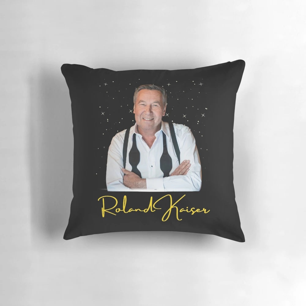Roland Kaiser Tribute Pillow - A Cozy Keepsake for German Schlager Music Enthusiasts