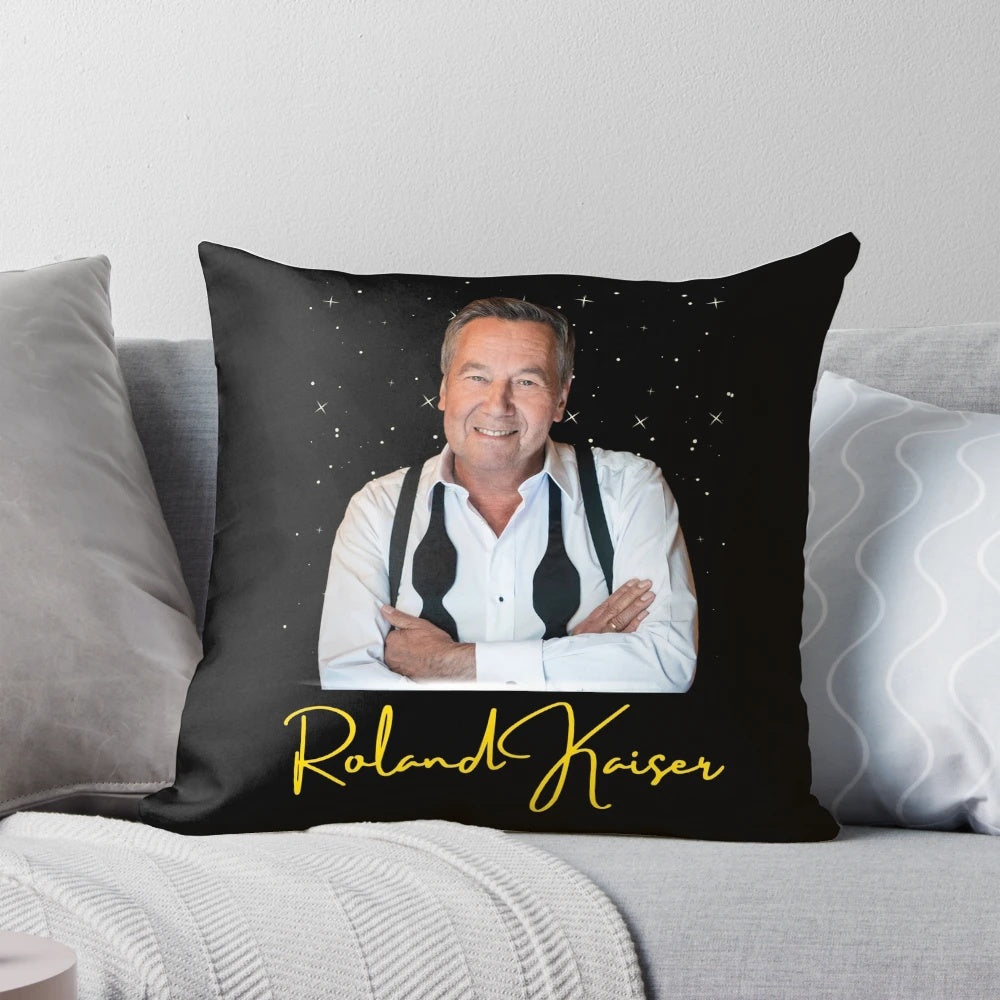 Roland Kaiser Tribute Pillow - A Cozy Keepsake for German Schlager Music Enthusiasts