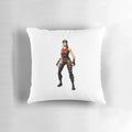 Renegade Raider Fortnite character fanart printed on a soft, plush throw pillow for gamers and home decor.