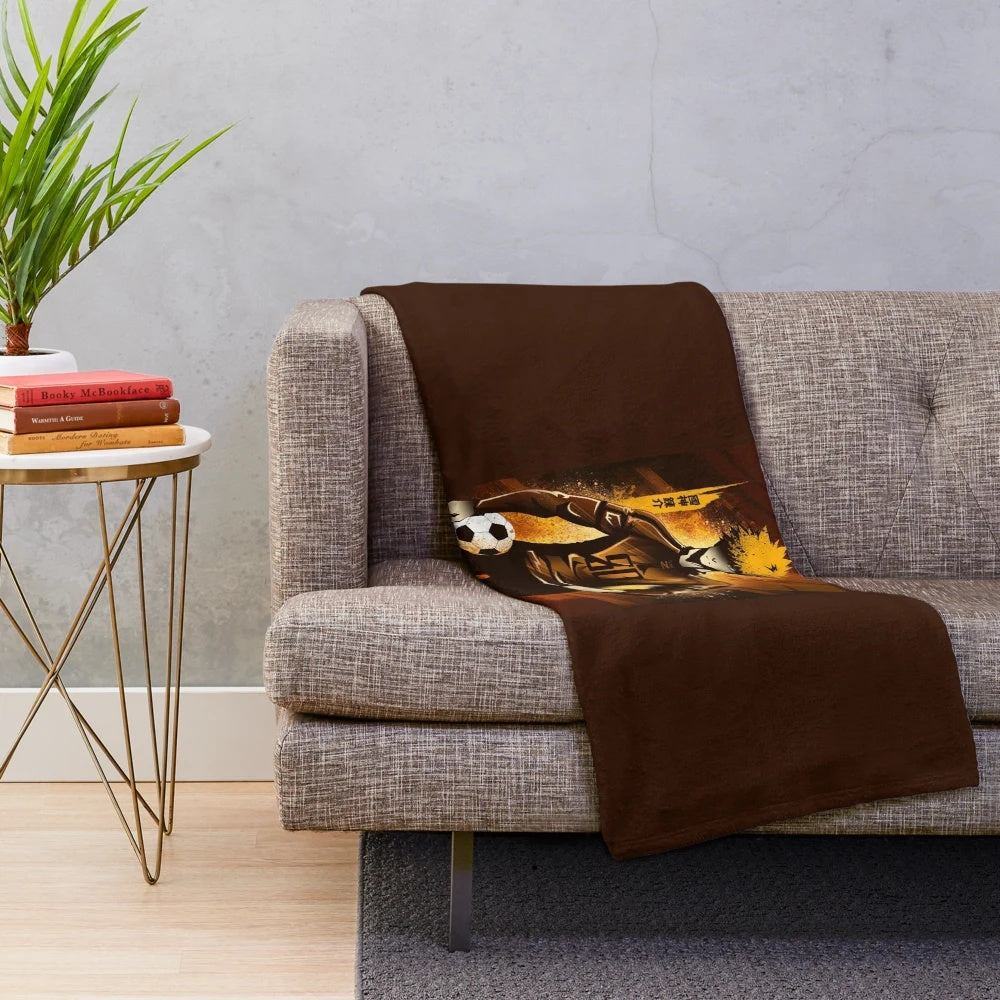 Rensuke Kunigami inspired plush blanket for Blue Lock anime fans