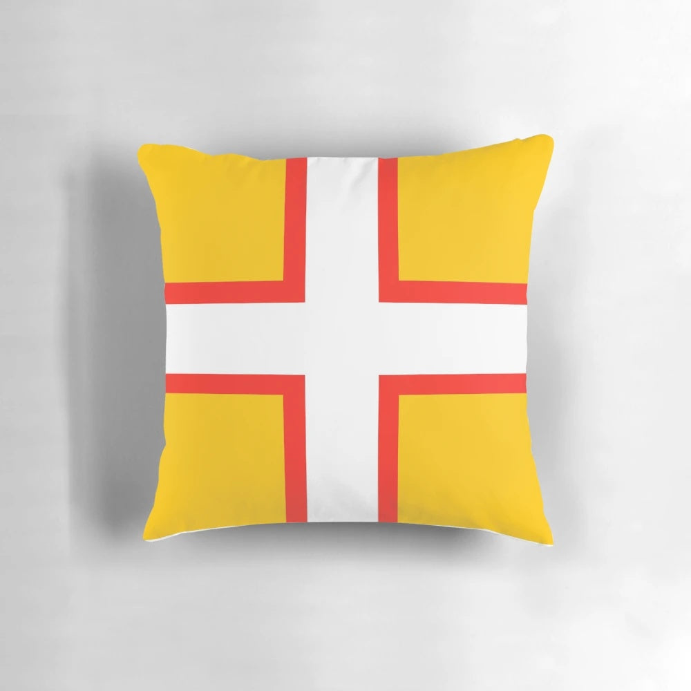 Dorset Flag Pillow showcasing the iconic flag of Dorset, England