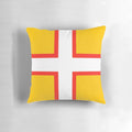 Dorset Flag Pillow showcasing the iconic flag of Dorset, England