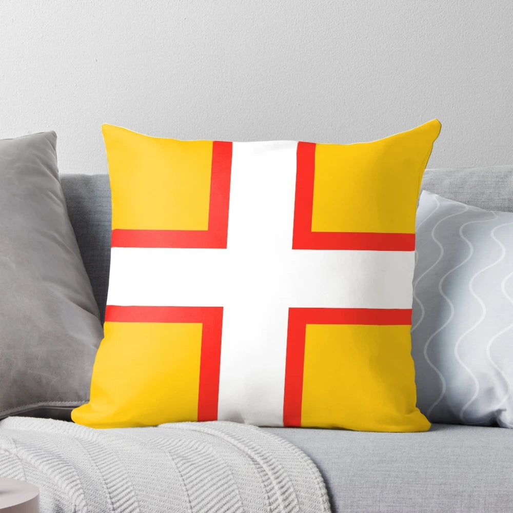 Dorset Flag Pillow showcasing the iconic flag of Dorset, England