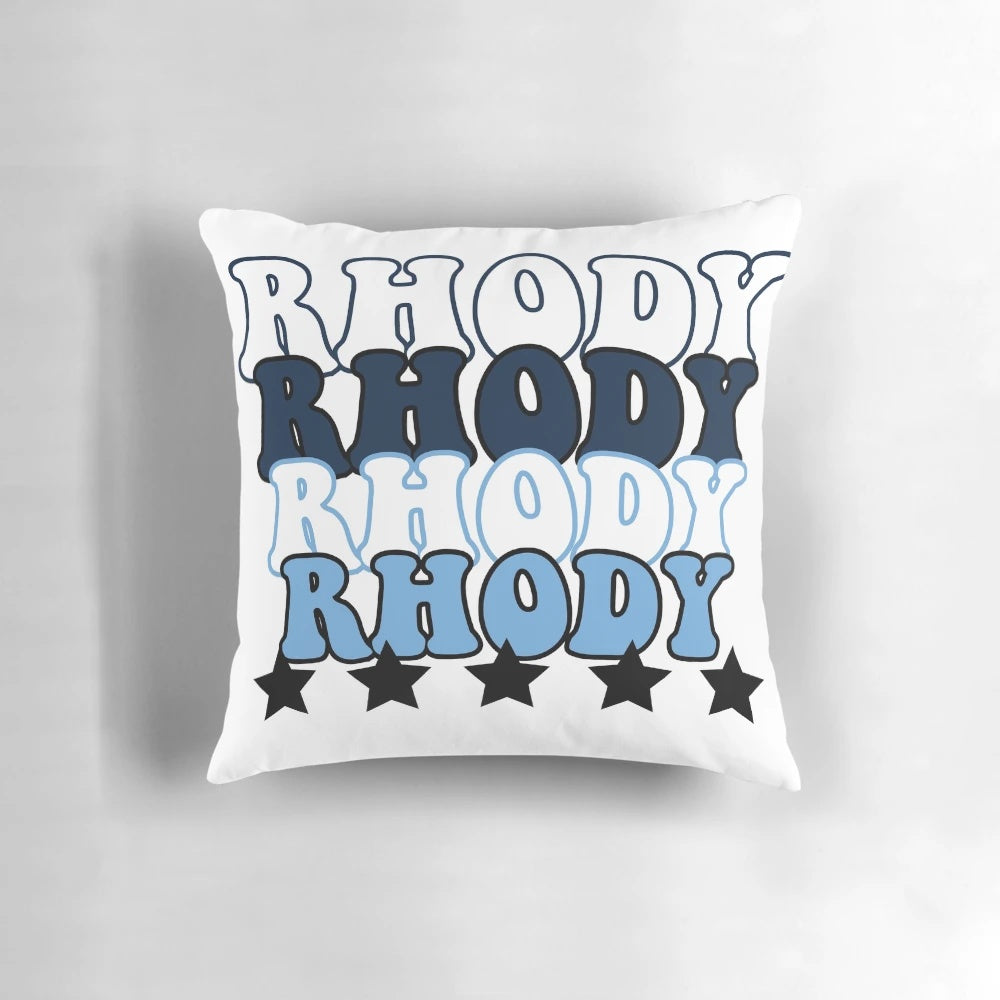 University of Rhode Island Pride Pillow in Light Blue and Dark Blue