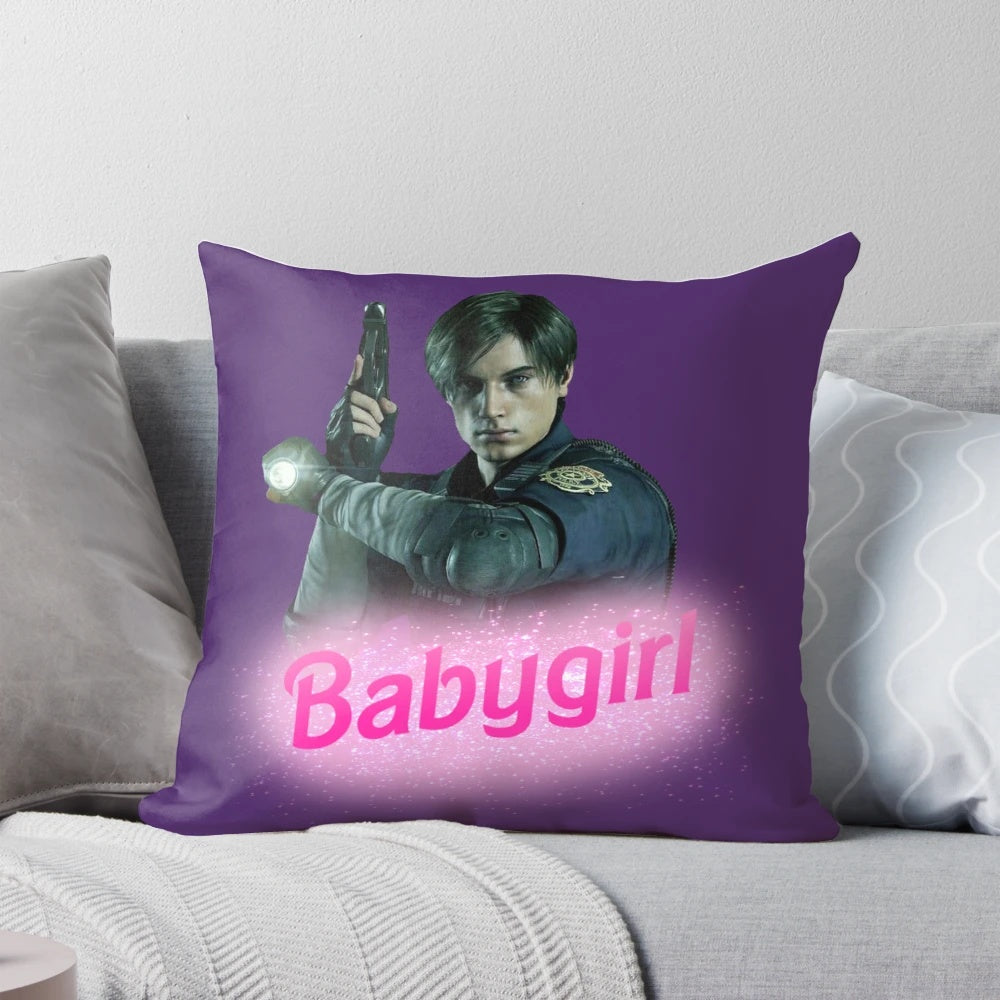 Resident Evil Inspired Leon Kennedy Pillow Cushion
