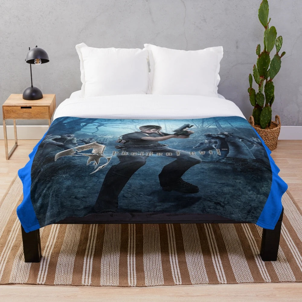 Resident Evil 4 Leon S. Kennedy Plush Blanket
