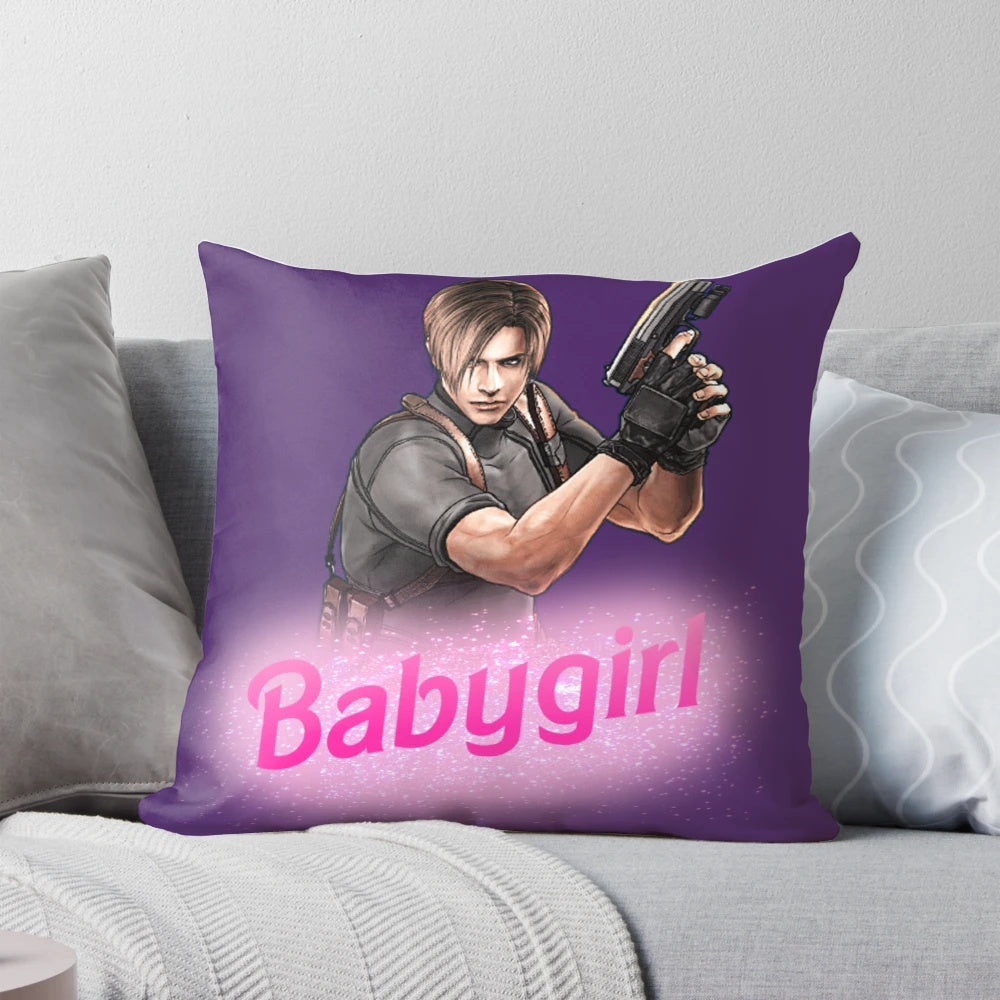 Resident Evil Leon Kennedy Inspired Pillow - Soft, Comfortable Home Decor for Fans