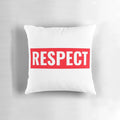 Respect Red Pillow - Promote Harmony and Compassion