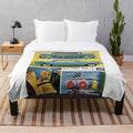 Plush blanket featuring the NSU Prinz, a classic European sports car with a Wankel rotary engine