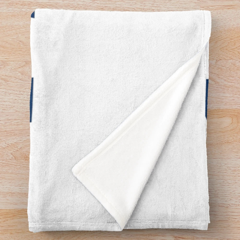 Plush blanket featuring a retro design inspired by the iconic sights of San Francisco in 1963