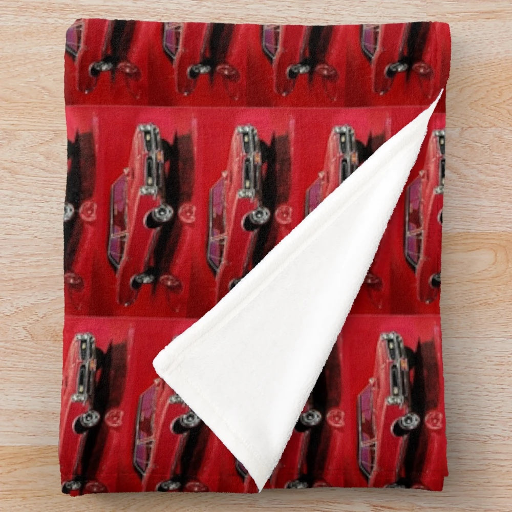 1967 Pontiac GTO inspired plush blanket