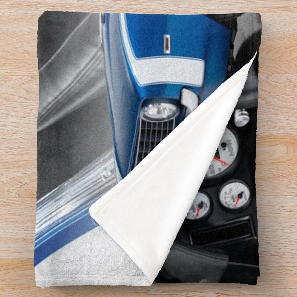 1969 Chevrolet Camaro inspired plush blanket