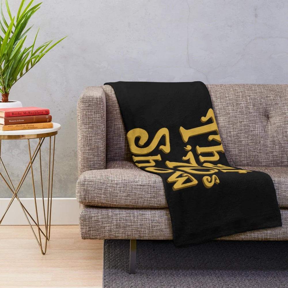 That 70s Show inspired plush blanket with retro 1970s style design
