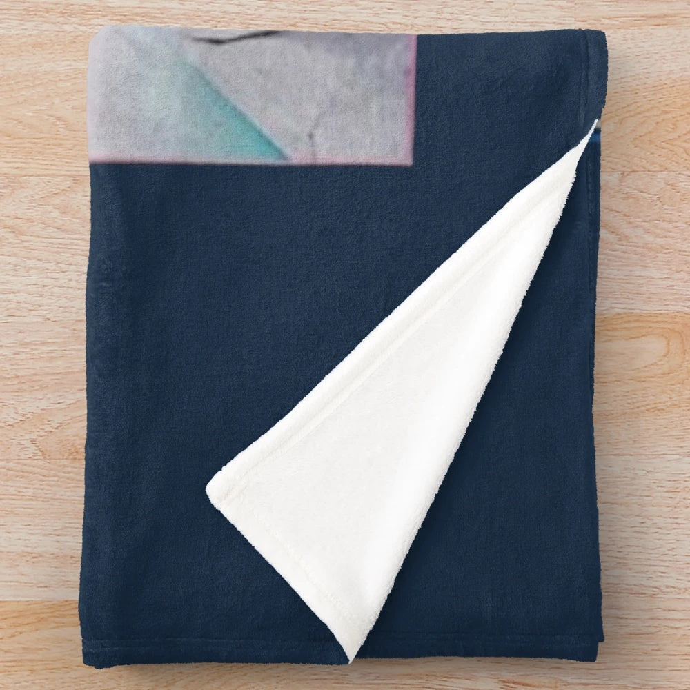 Soft plush blanket featuring a retro homage design to Matty Healy and the band The 1975