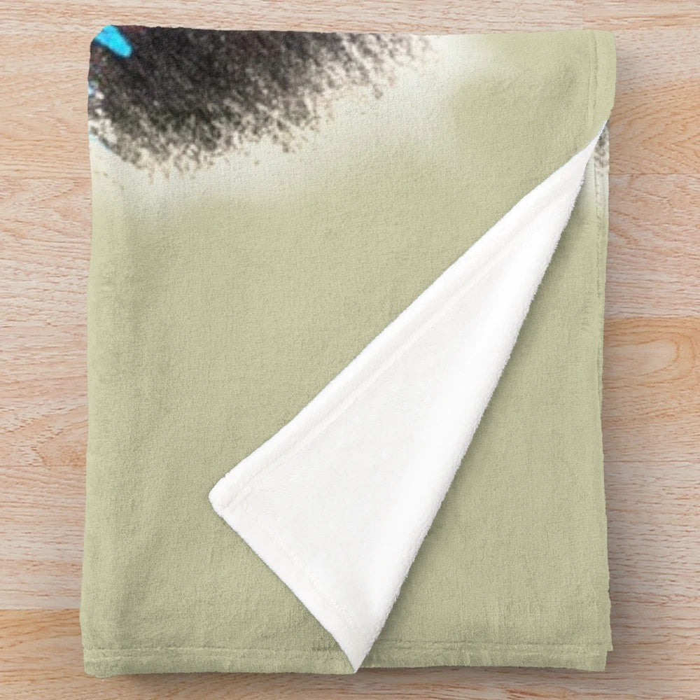 Watercolor inspired plush blanket featuring the iconic 1980s movie Flashdance