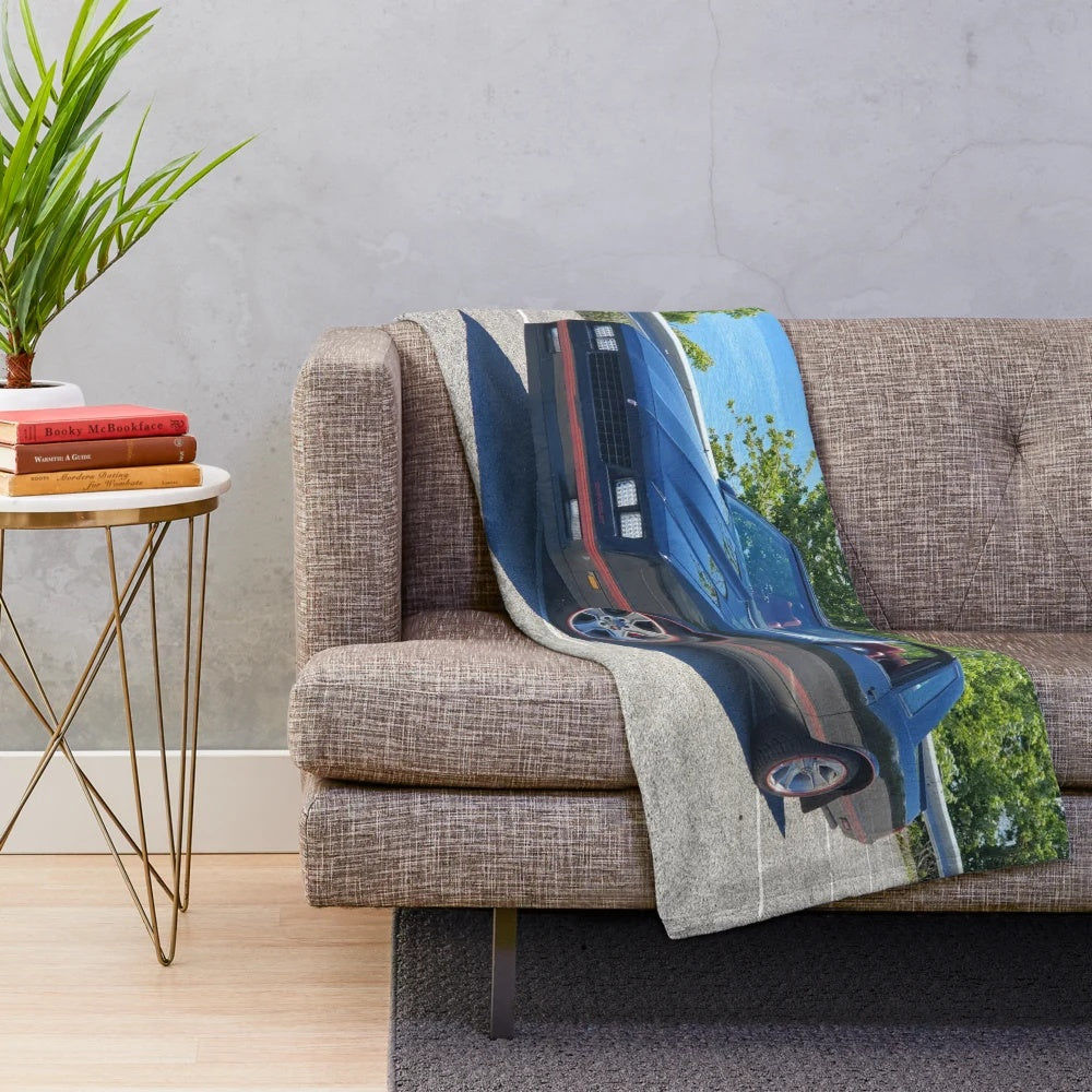 Plush Blanket Featuring a 1987 Chevy Monte Carlo