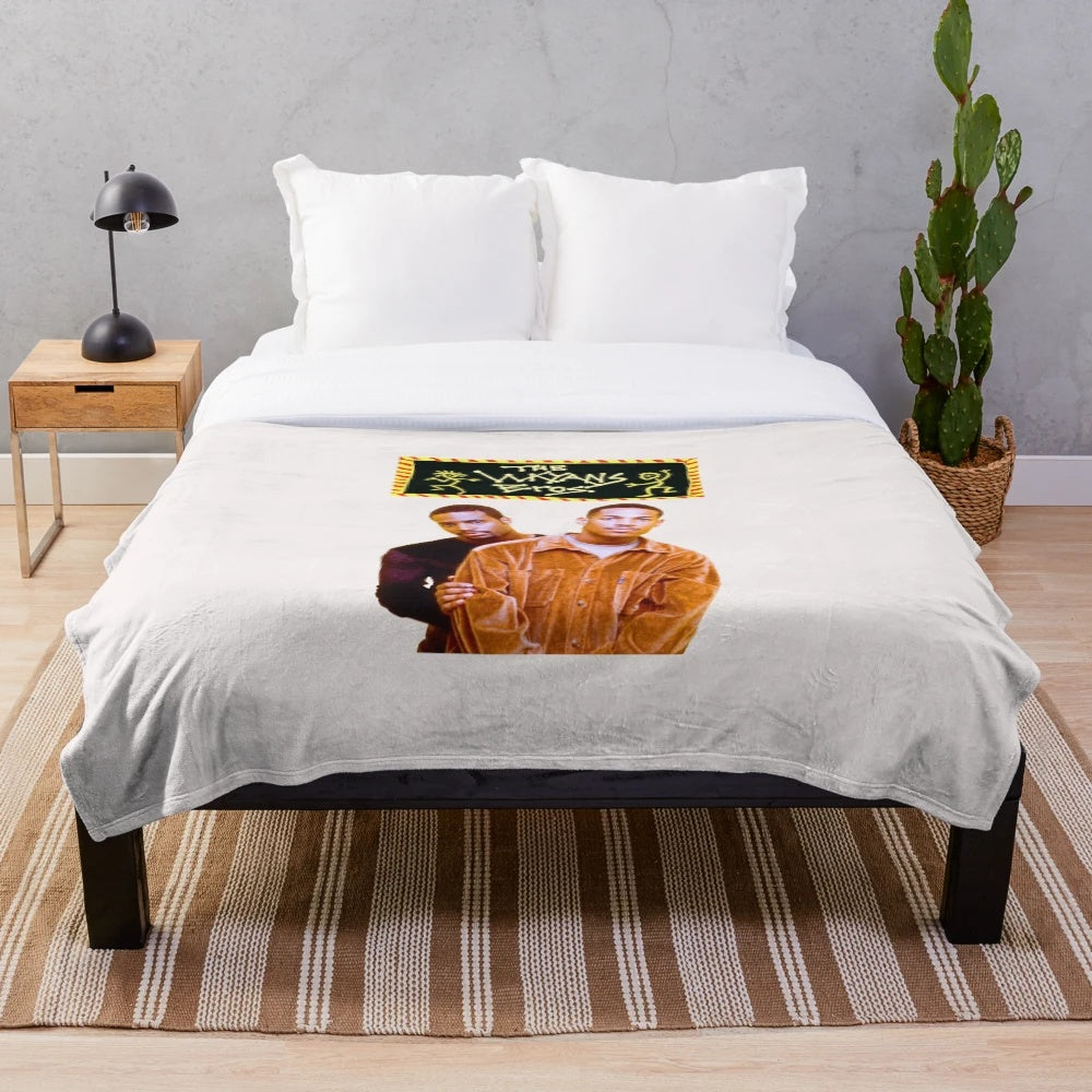 Retro 1990s The Wayans Bros Inspired Plush Blanket