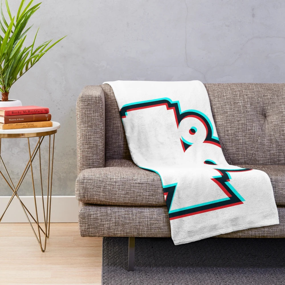 Cozy 3D cinema camera plush blanket for movie lovers