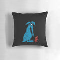 Vintage 60s Ant and Aardvark cartoon design printed on a soft, plush pillow