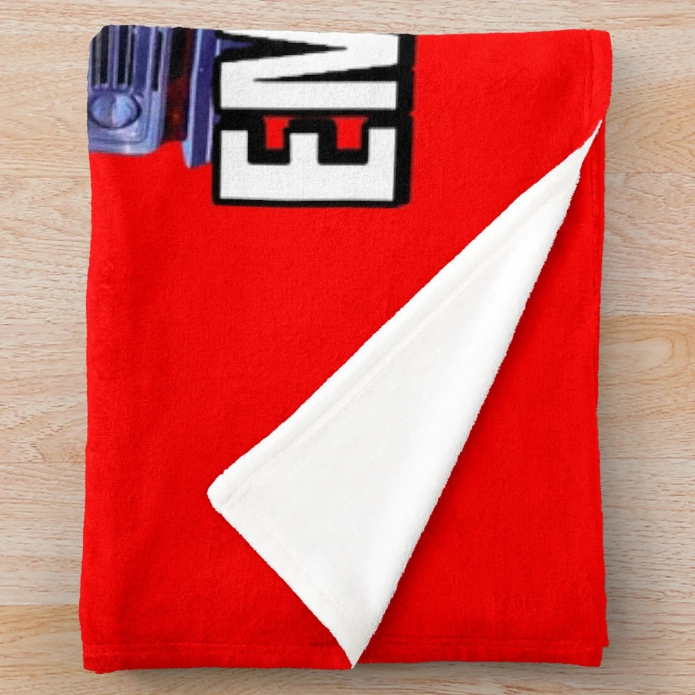 Retro 70s plush blanket featuring the cast of the TV series "Emergency!