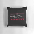 Airwolf helicopter throw pillow, inspired by the 1980s TV series