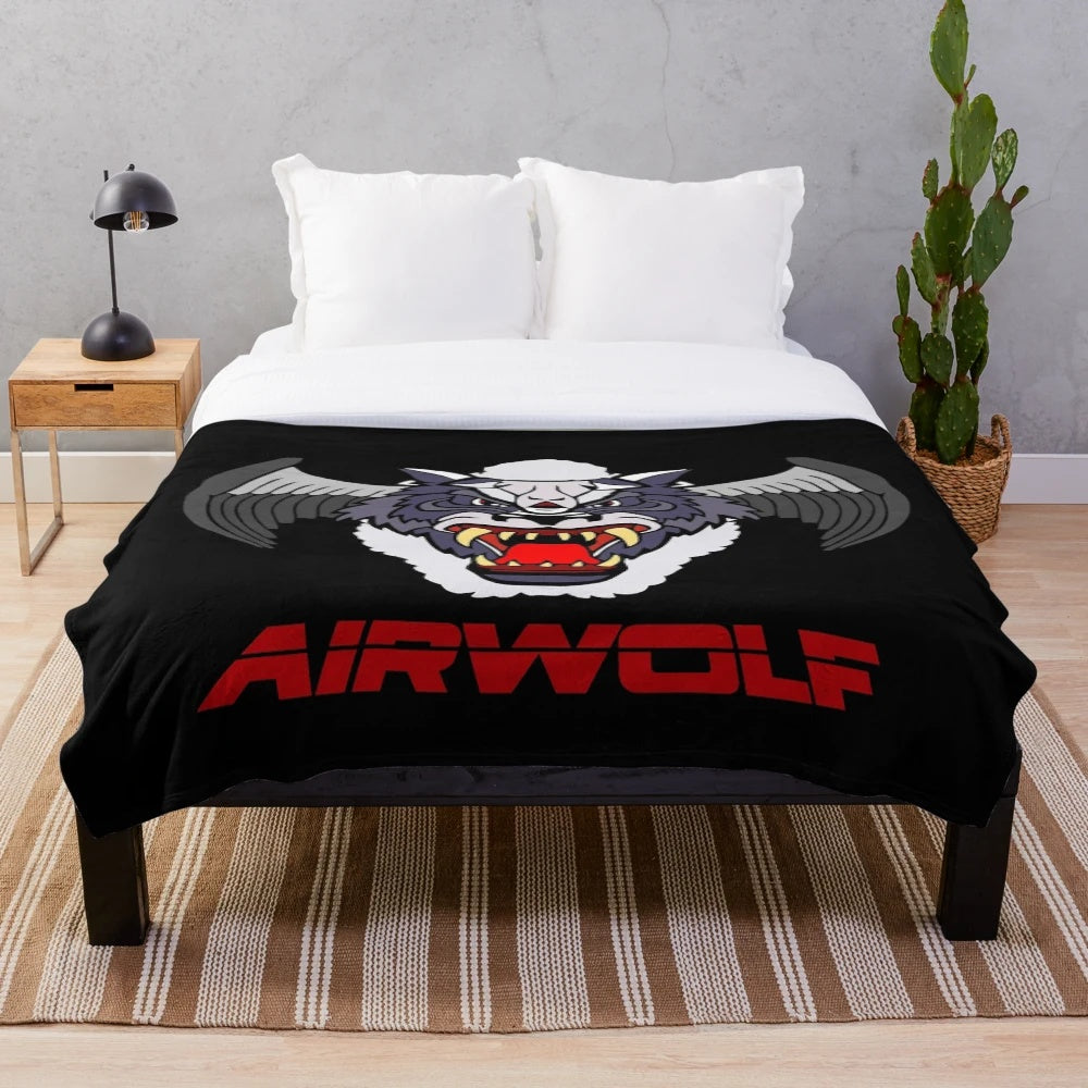 Airwolf TV series inspired plush blanket