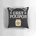 Retro 80s Grey Poupon Mustard Decorative Pillow