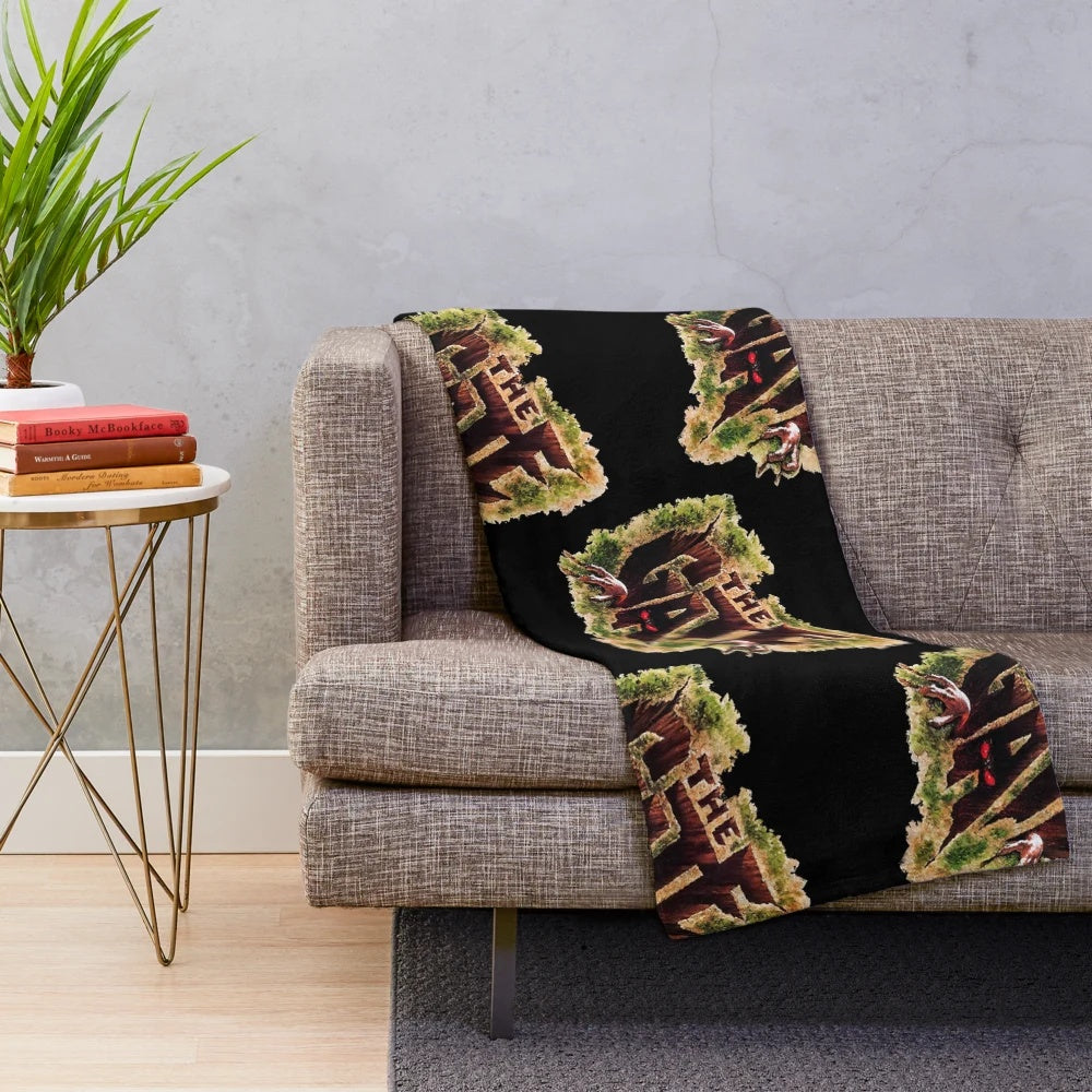 The Gate (1987)" horror movie-inspired plush blanket