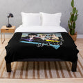 Plush blanket featuring the iconic 80s band A-ha in a retro style design