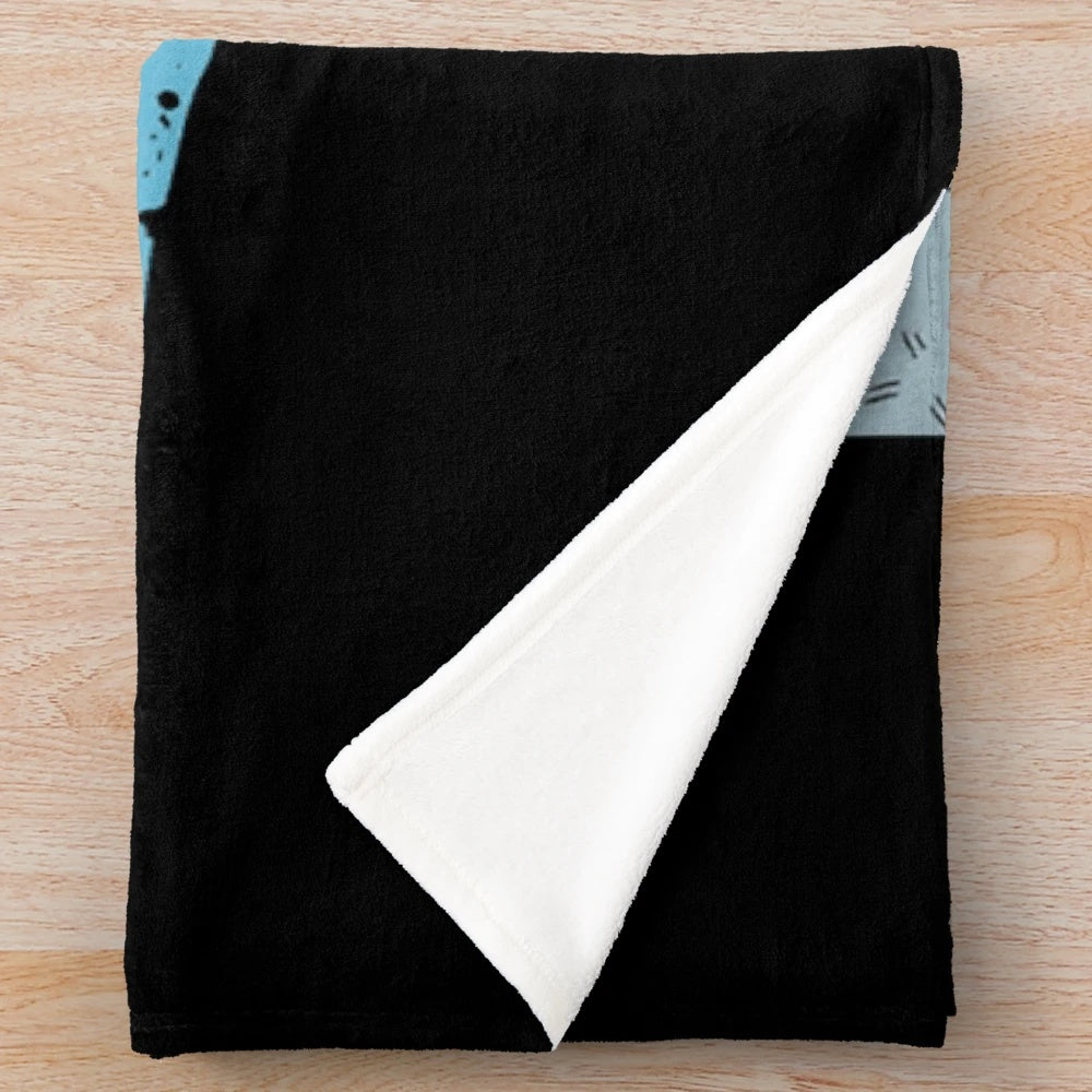 Plush blanket featuring the iconic 80s band A-ha in a retro style design