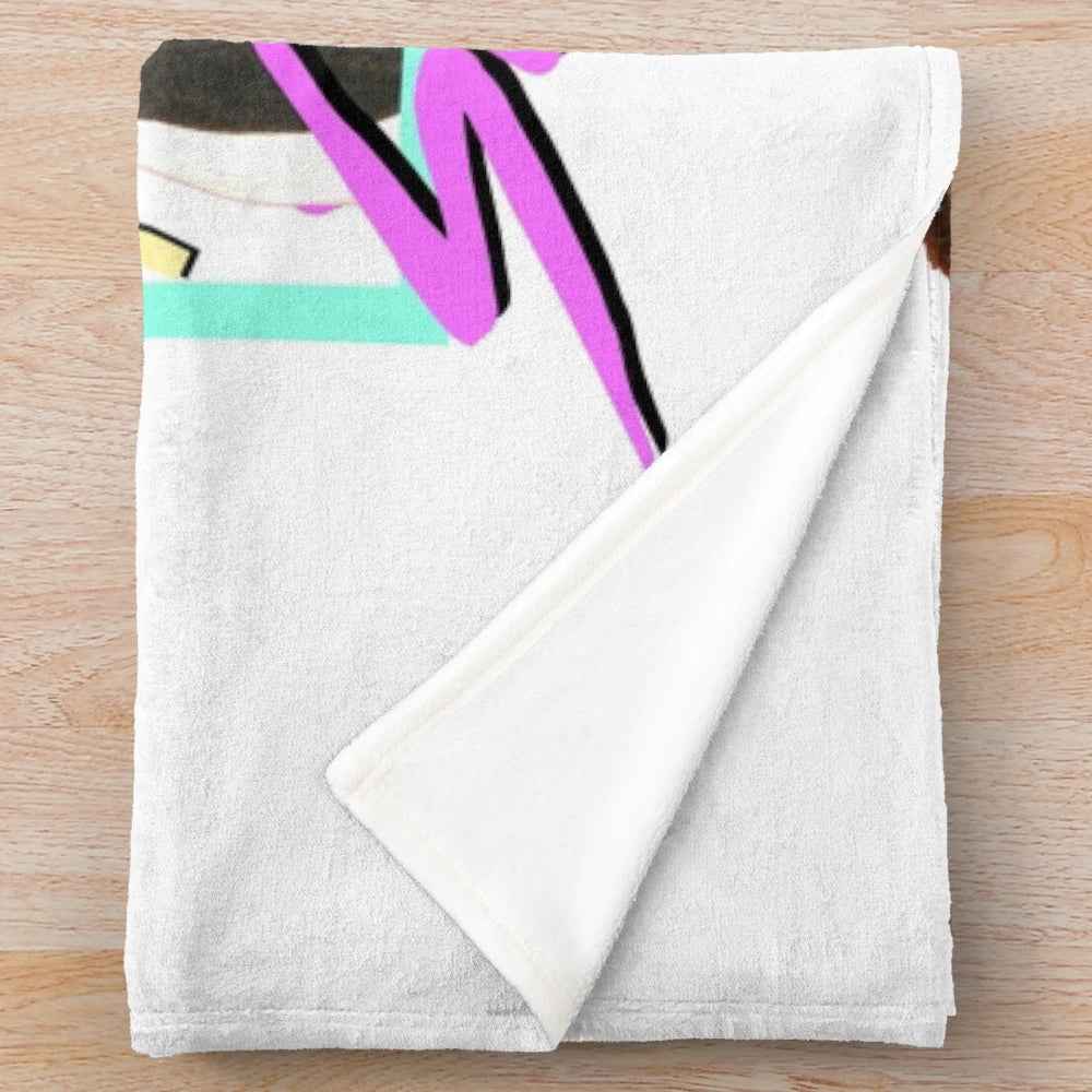 Retro 80s-Inspired Patrick Swayze Plush Blanket