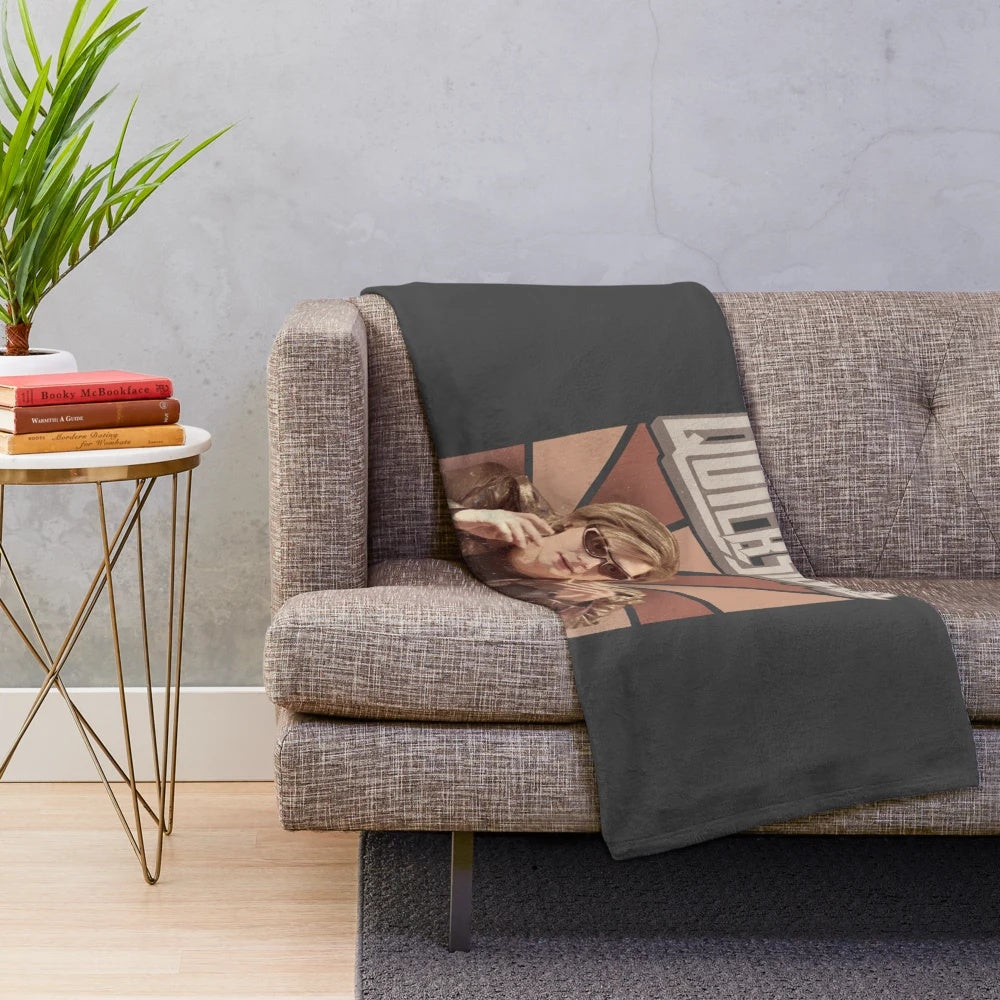 Retro 80s plush blanket featuring Marvel's Quicksilver